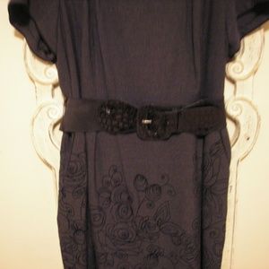 Lane Bryant Gray w/embroidery